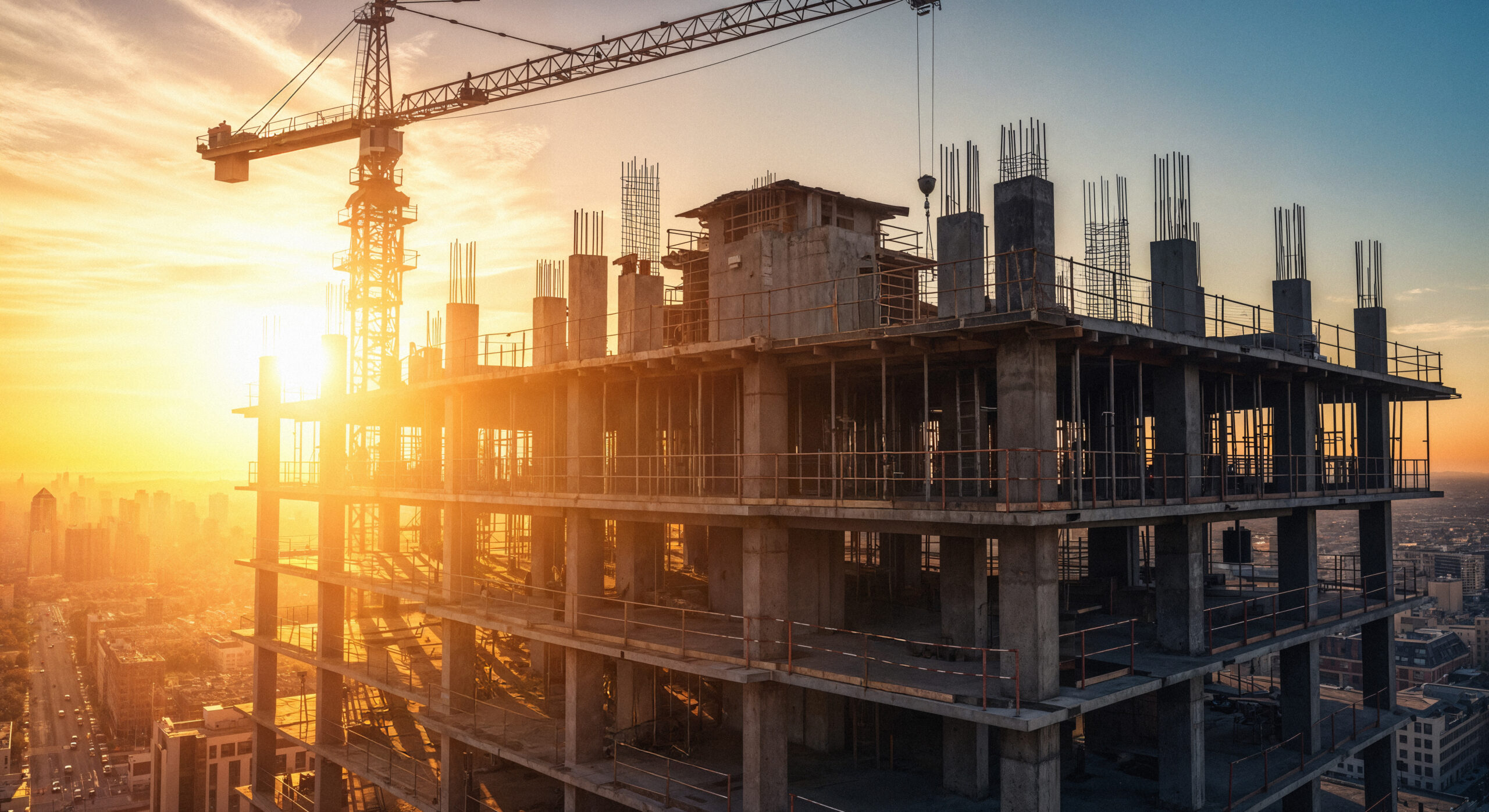 construction-site-sunset